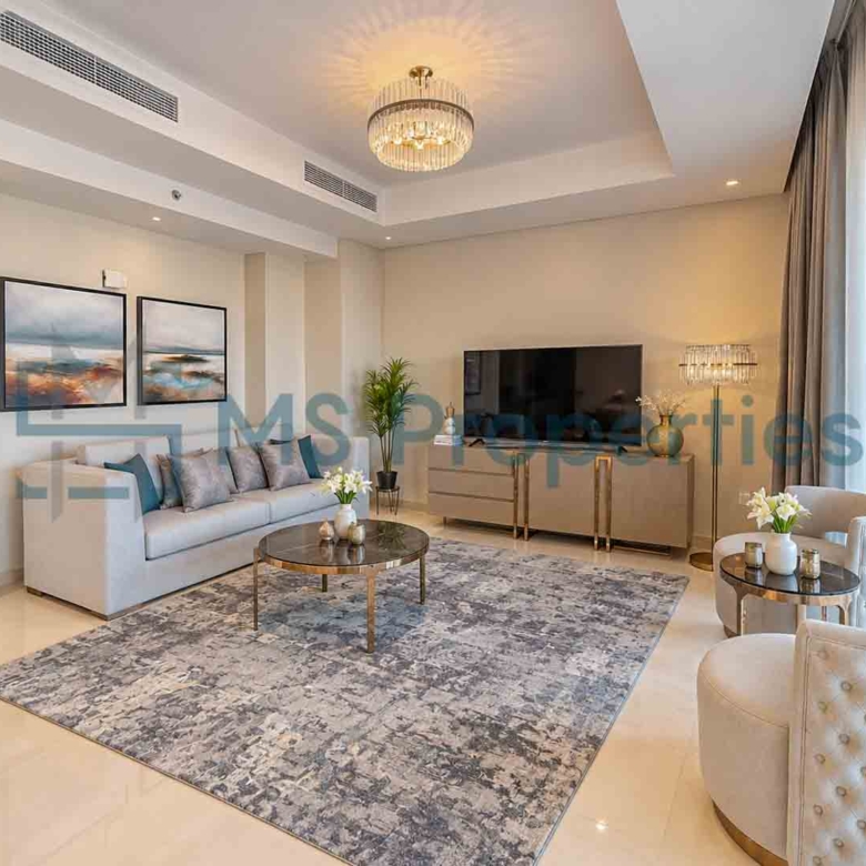 Exclusive Furnished 2BR Chalet Duplex | Sea View Balcony | Beach Access