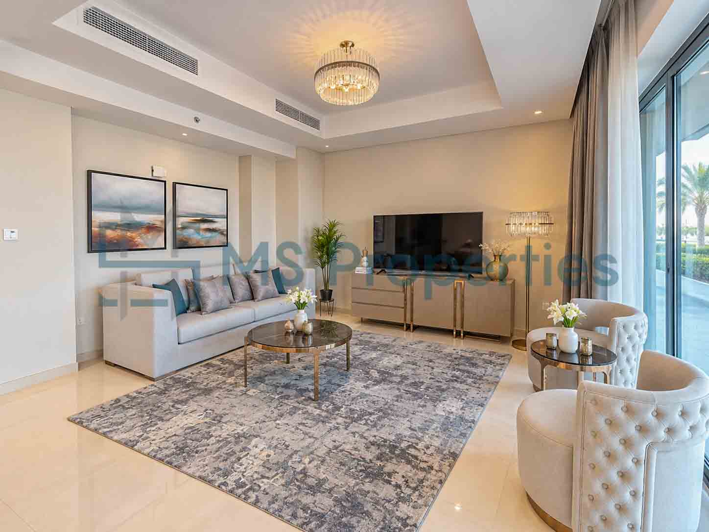 Exclusive Furnished 2BR Chalet Duplex | Sea View Balcony | Beach Access