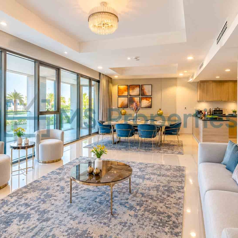 Exclusive Furnished 2BR Chalet Duplex | Sea View Balcony | Beach Access