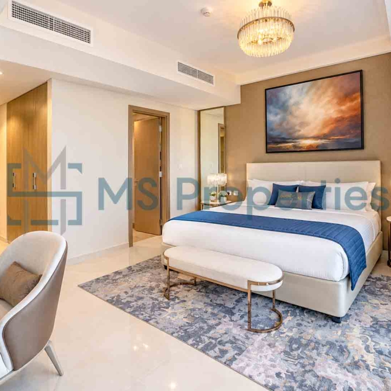 Exclusive Furnished 2BR Chalet Duplex | Sea View Balcony | Beach Access