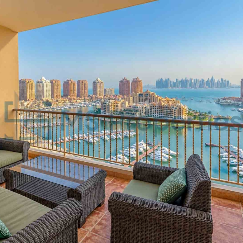 Full Marina View | Modern 2 BHK Furnished with Balcony