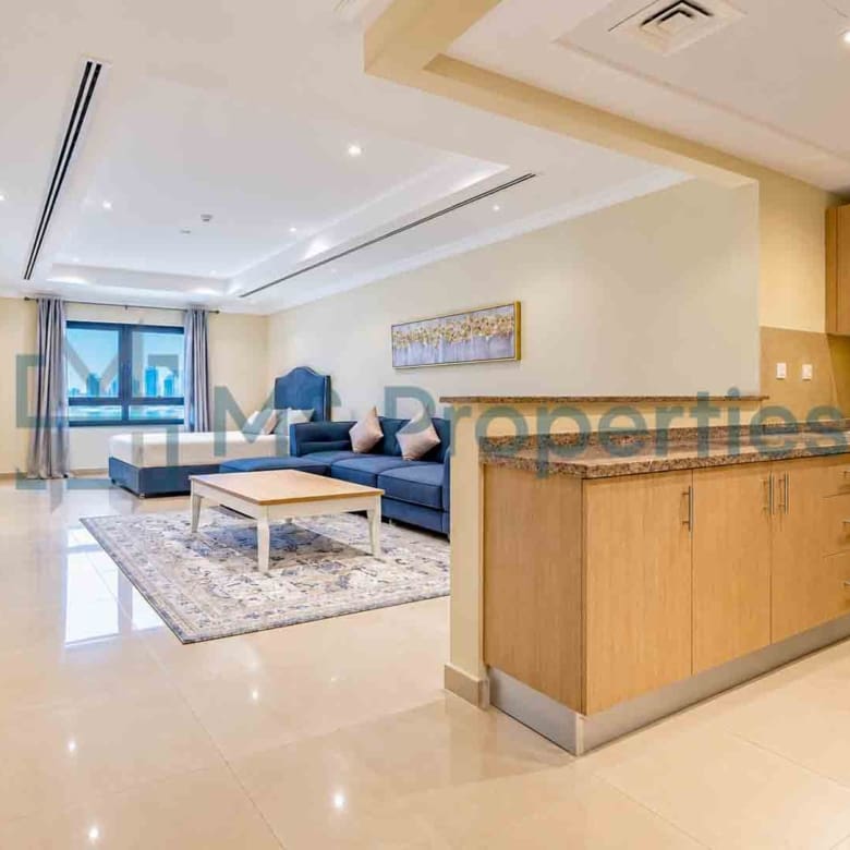Minimalist Studio Furnished in The Pearl | Bills Included