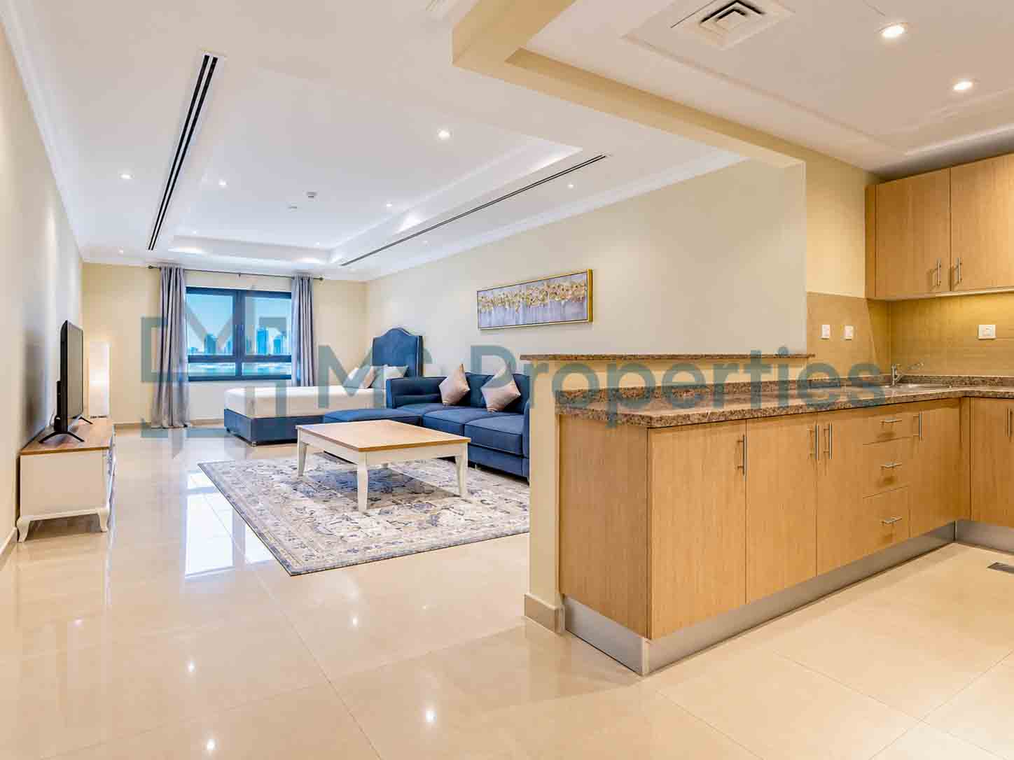Minimalist Studio Furnished in The Pearl | Bills Included