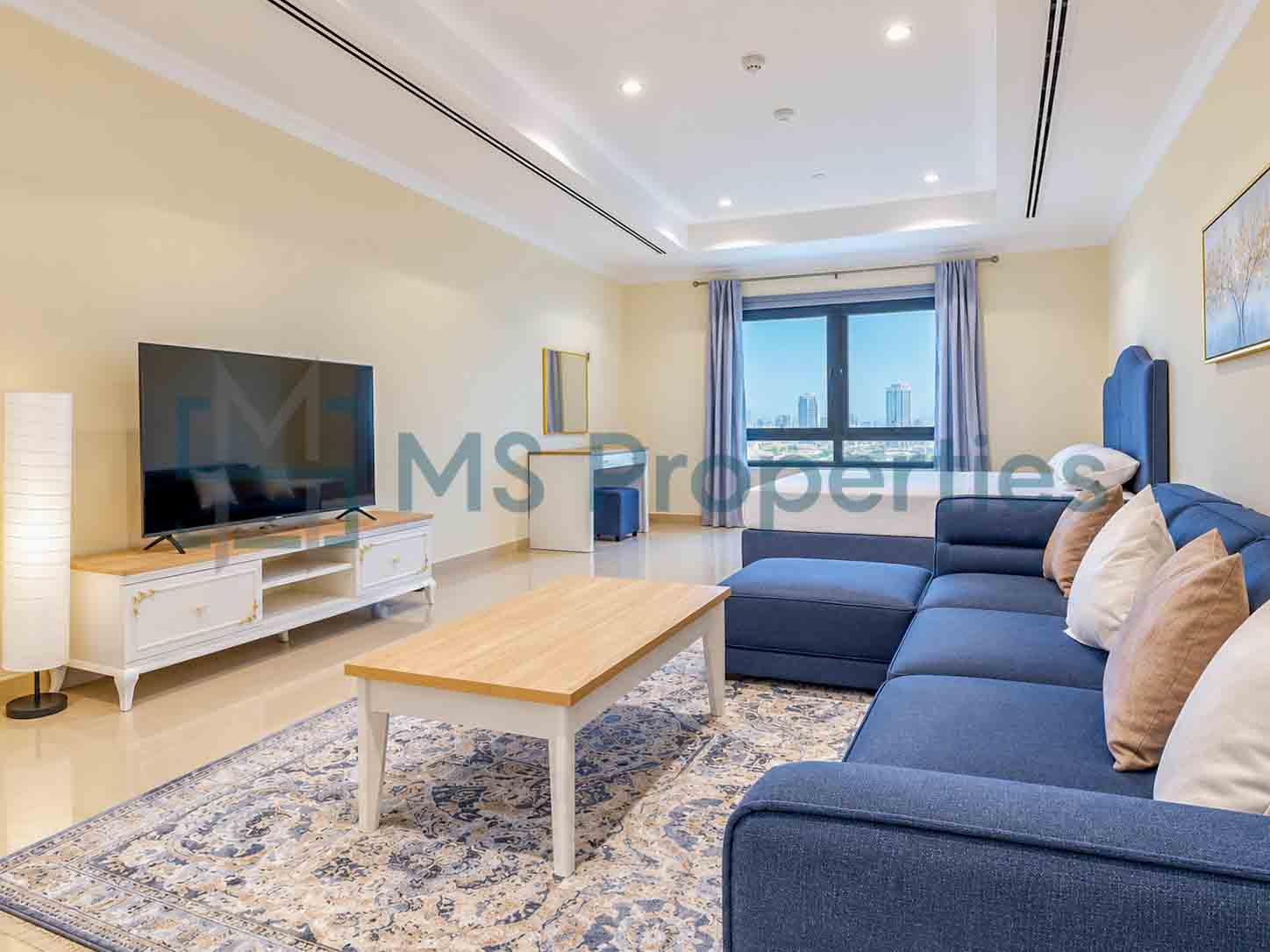 Minimalist Studio Furnished in The Pearl | Bills Included