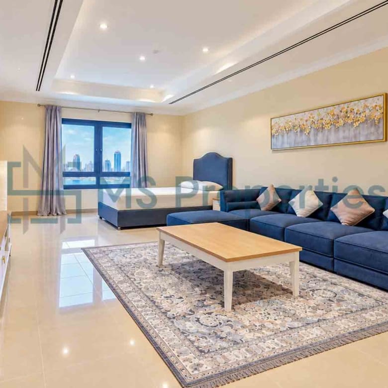 Minimalist Studio Furnished in The Pearl | Bills Included