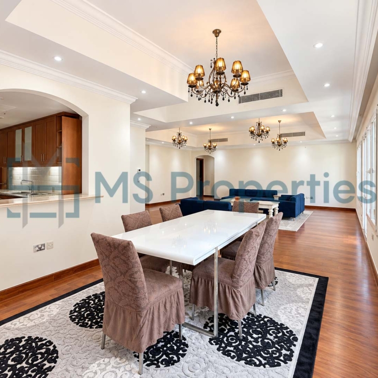 Luxury 3BHK+Maid Room | Furnished | Sea View Balcony