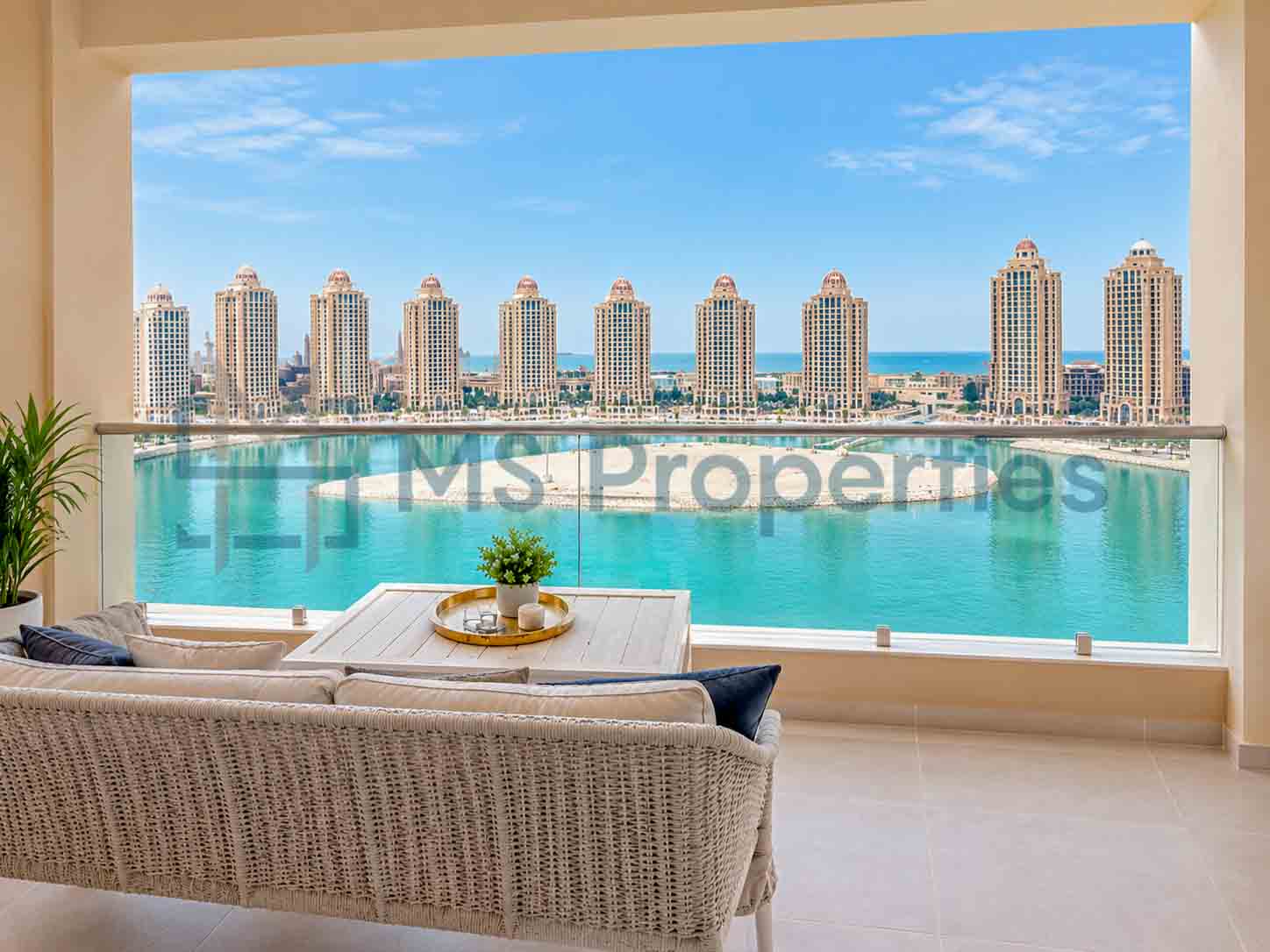 Sophisticated 1BHK Apartment with Full Sea View Balcony