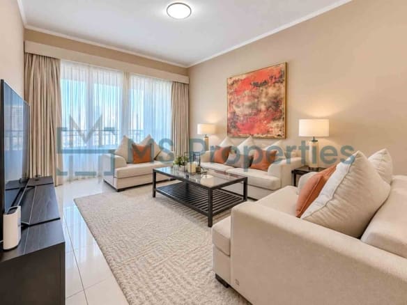 Premium 3BDR Flat Furnished w/ Balcony Breathtaking Sea View