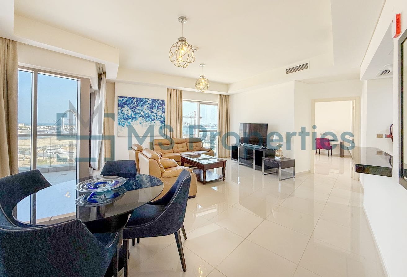 Stunning 1 BDR Furnished with Balcony | Beautiful Sea View