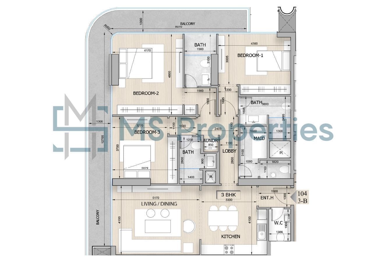 Uprising Brand New 3 Bedroom Luxurious Apartments