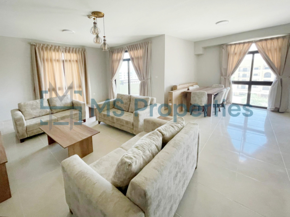 Stunning 3 BHK Furnished with Balcony | Prime Location Lusail