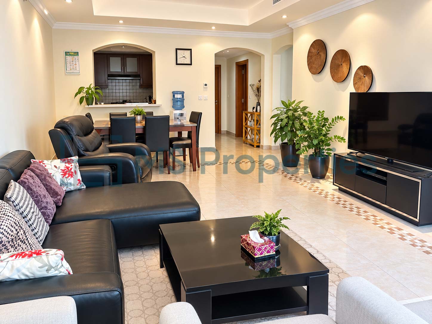 Sophisticated 2BHK Furnished with Balcony Sea View