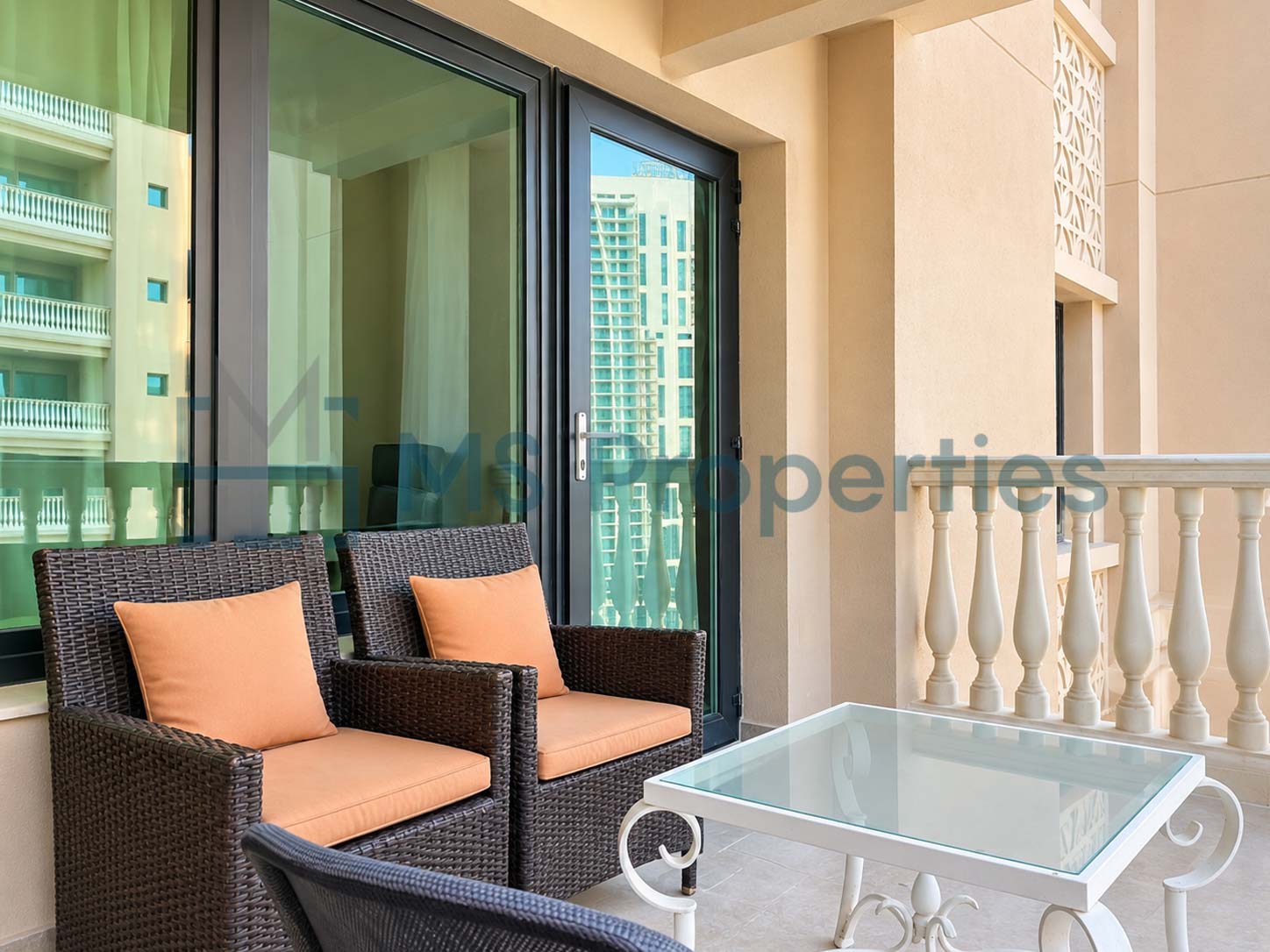 Sophisticated 2BHK Furnished with Balcony Sea View