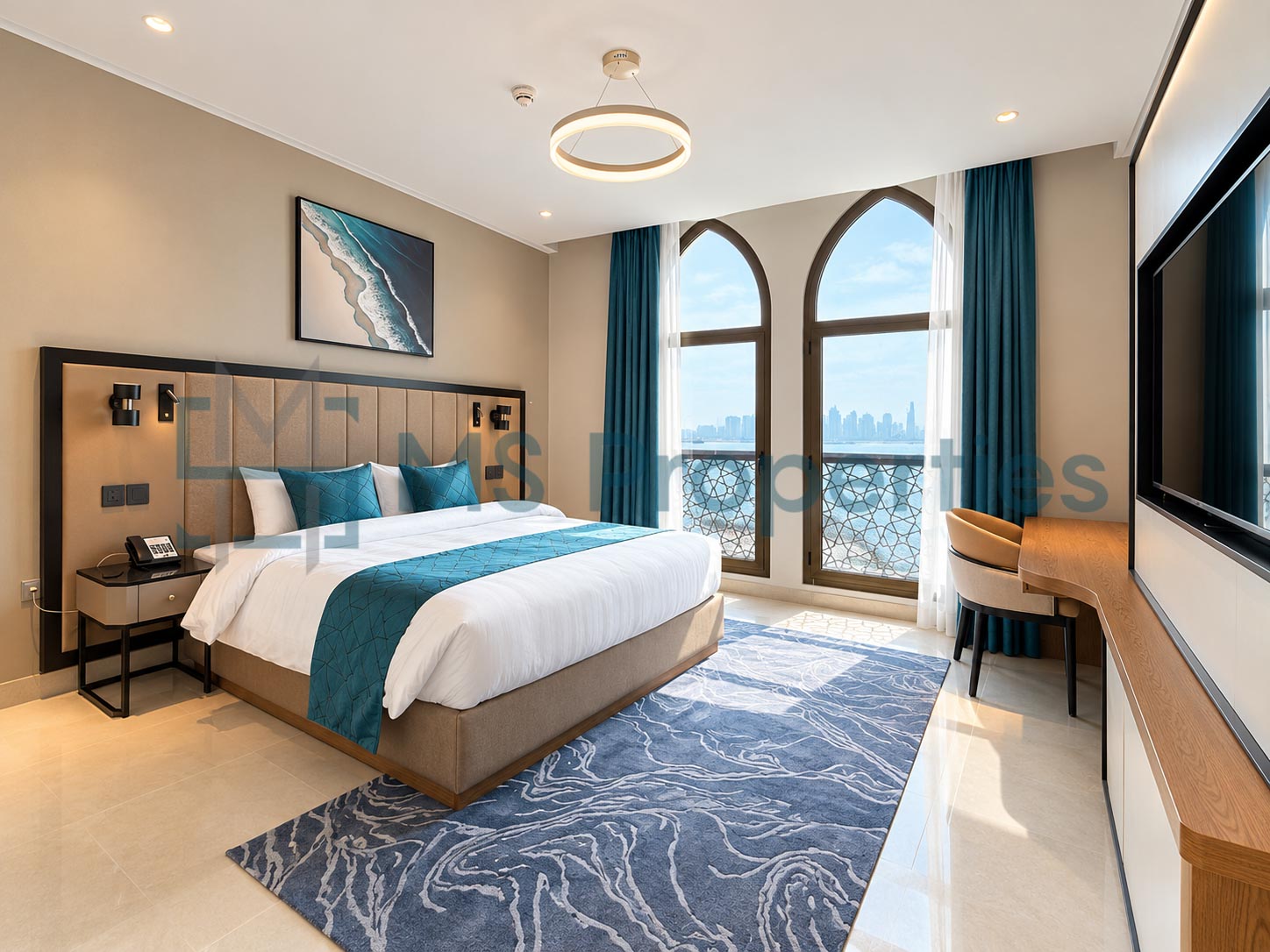 Beautiful 2 BDR + Maid Furnished w/ Perfect Balcony | Access Pool+Gym