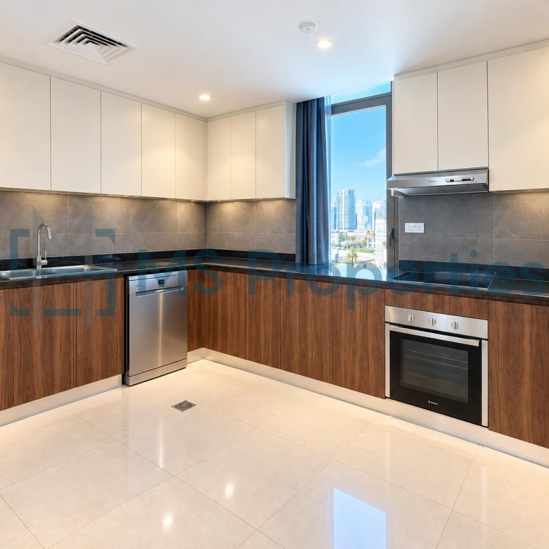 Beautiful 2 BDR + Maid Furnished w/ Perfect Balcony | Access Pool+Gym