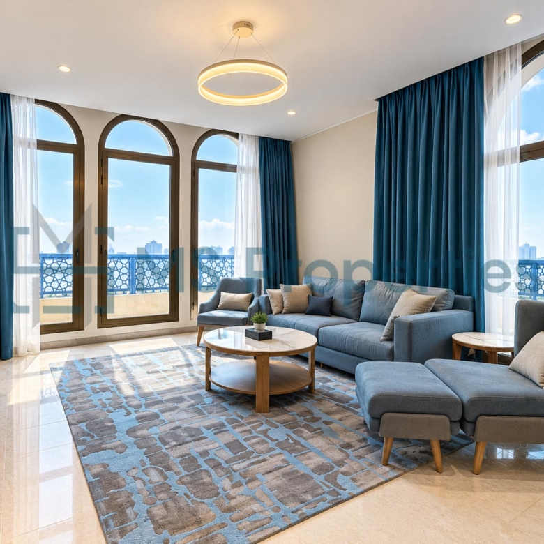Beautiful 2 BDR + Maid Furnished w/ Perfect Balcony | Access Pool+Gym