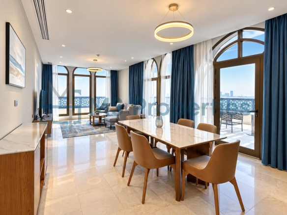 Beautiful 2 BDR + Maid Furnished w/ Perfect Balcony | Access Pool+Gym