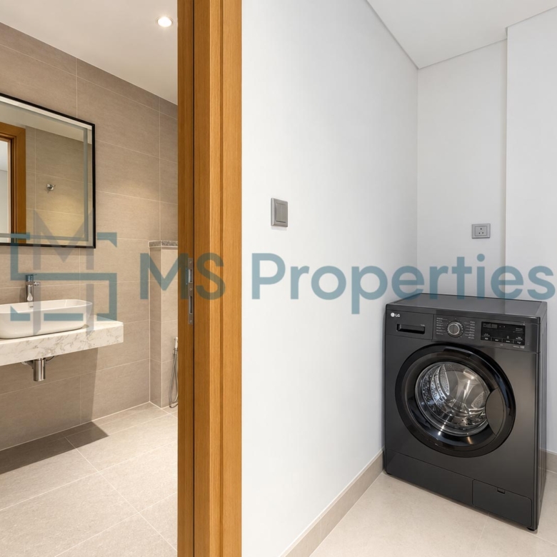 Beautiful 2 BDR + Maid Furnished w/ Perfect Balcony | Access Pool+Gym
