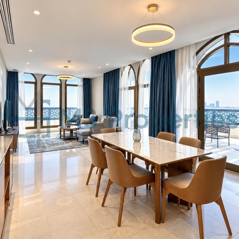 Beautiful 2 BDR + Maid Furnished w/ Perfect Balcony | Access Pool+Gym