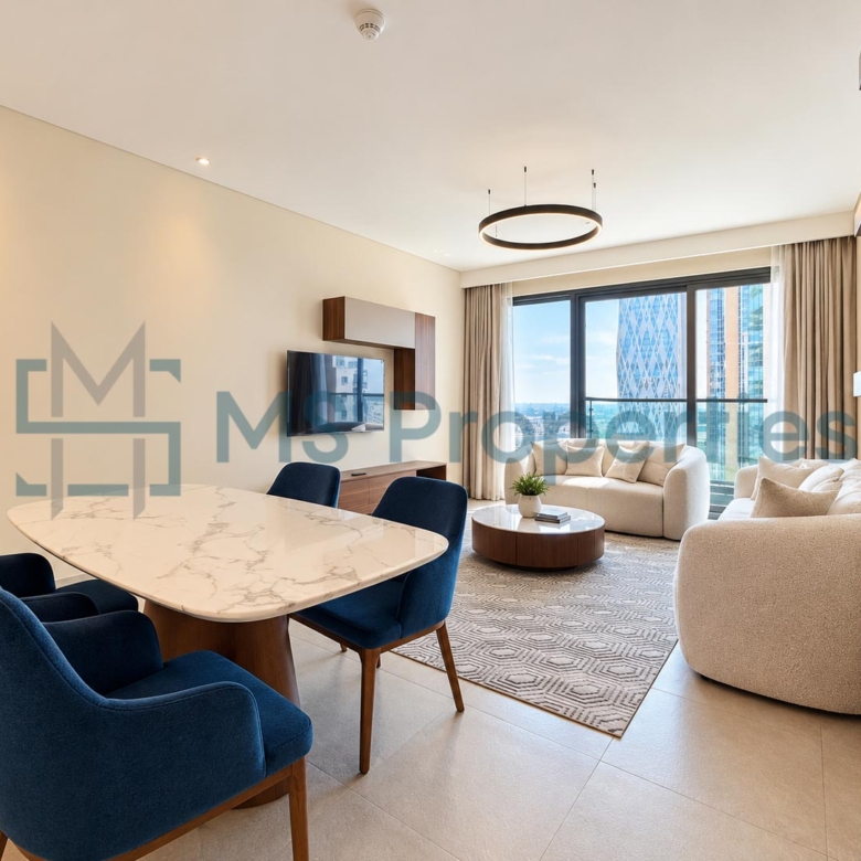 Prestigious 2 BHK + Maid Furnished with Balcony Beautiful City View