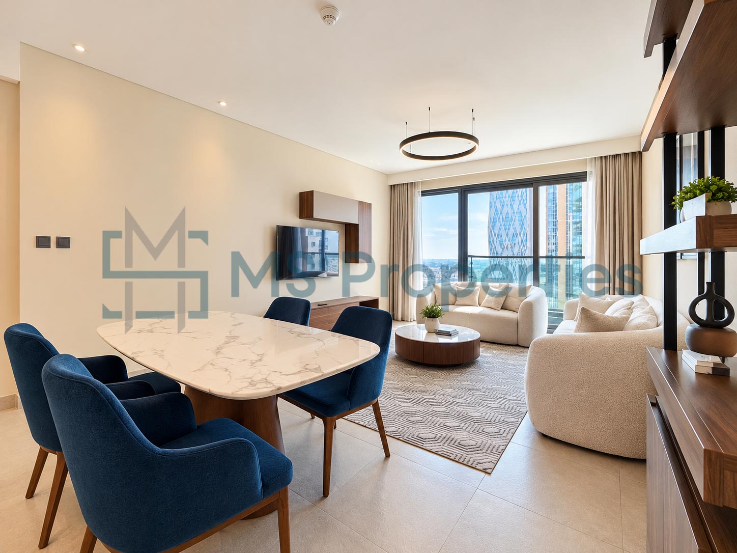 Prestigious 2 BHK + Maid Furnished with Balcony Beautiful City View