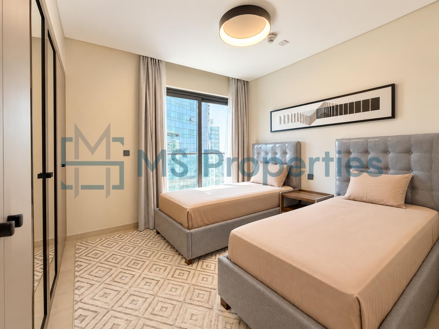 Prestigious 2 BHK + Maid Furnished with Balcony Beautiful City View