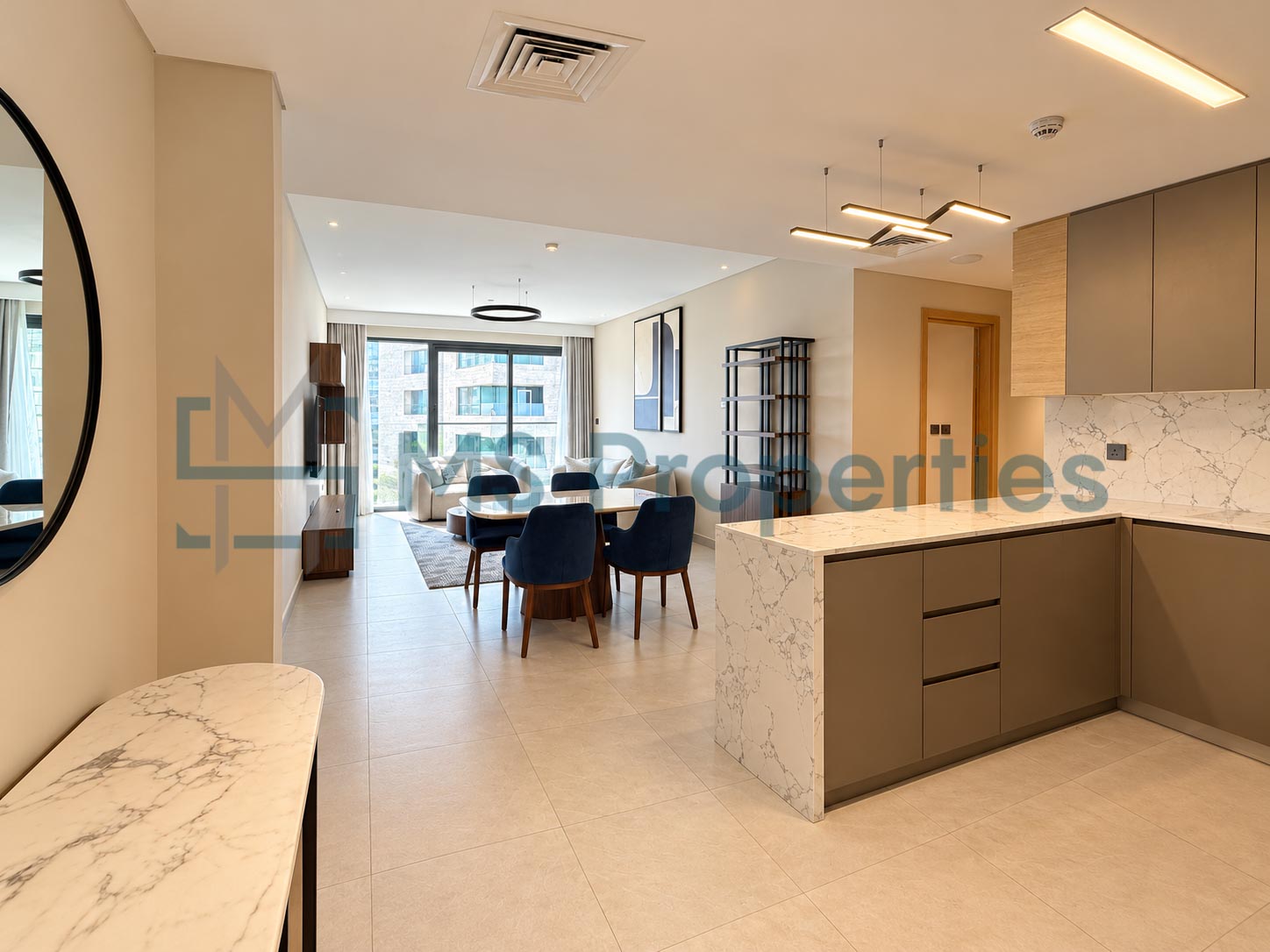 Prestigious 2 BHK + Maid Furnished with Balcony Beautiful City View