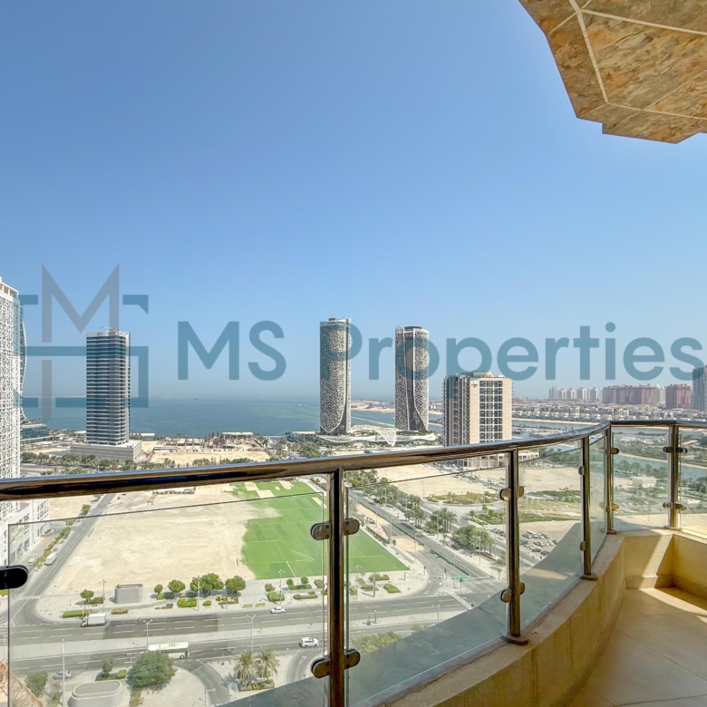 Modern 2BHK Furnished with Balcony Stunning City View