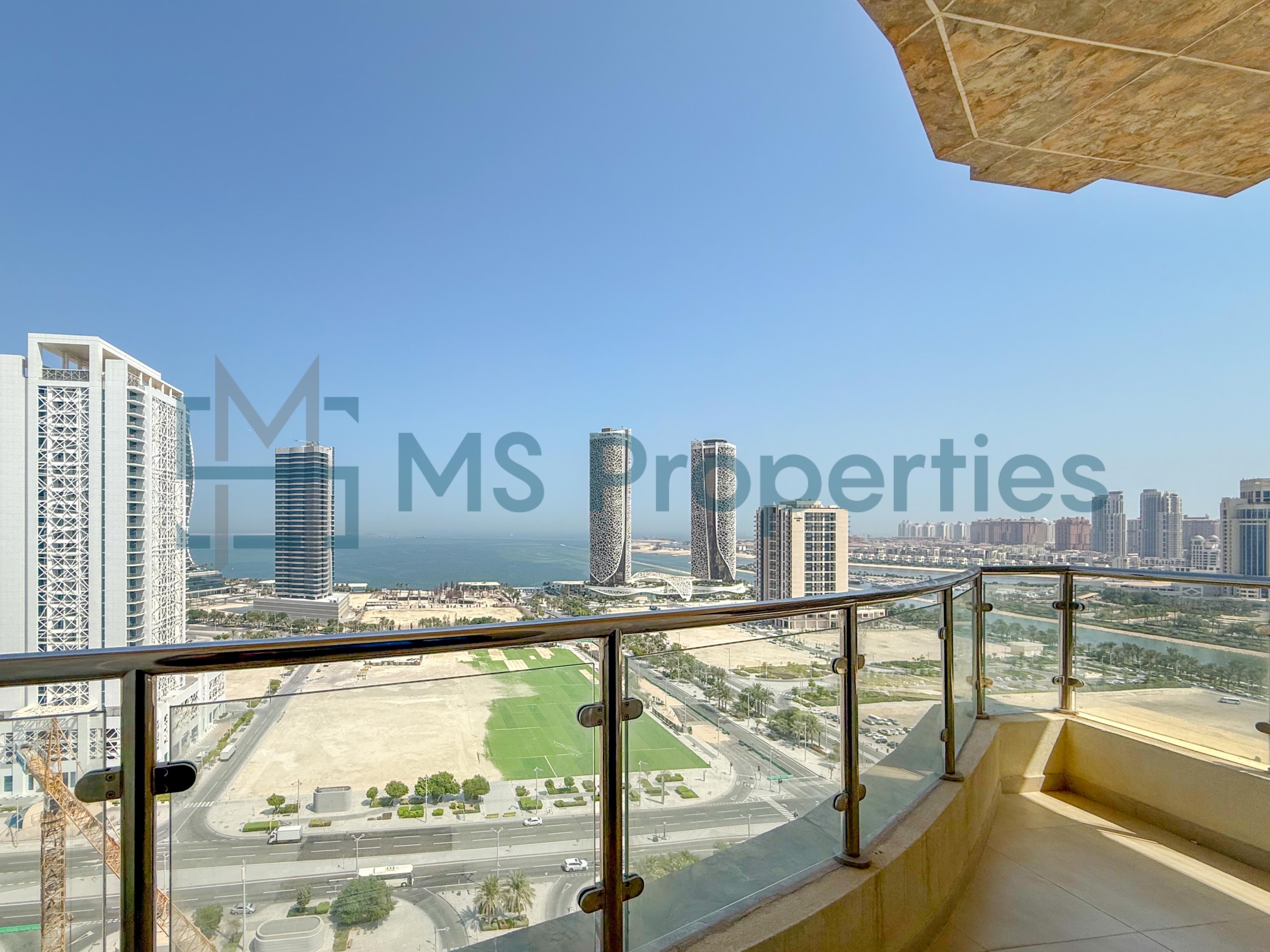 Modern 2BHK Furnished with Balcony Stunning City View