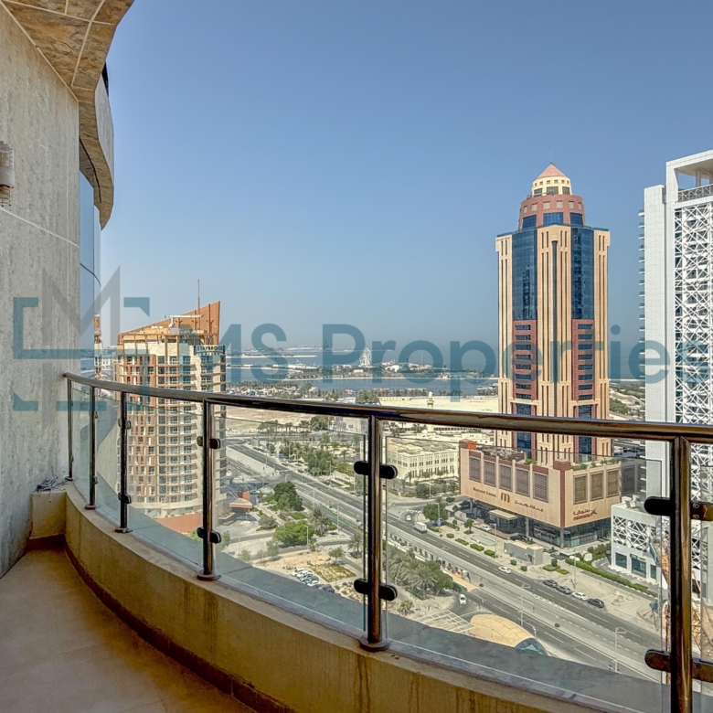 Modern 2BHK Furnished with Balcony Stunning City View
