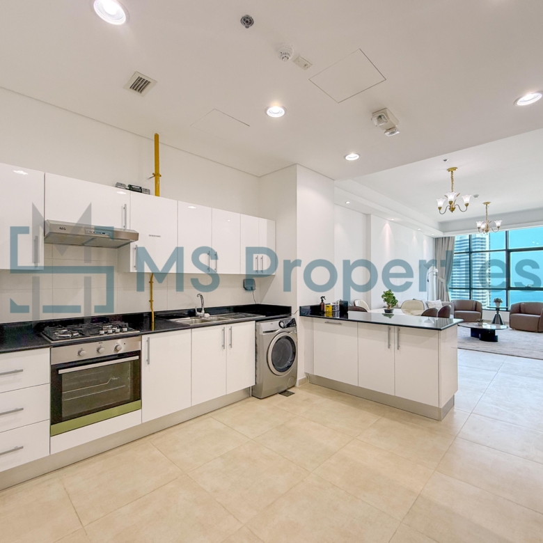 Modern 2BHK Furnished with Balcony Stunning City View