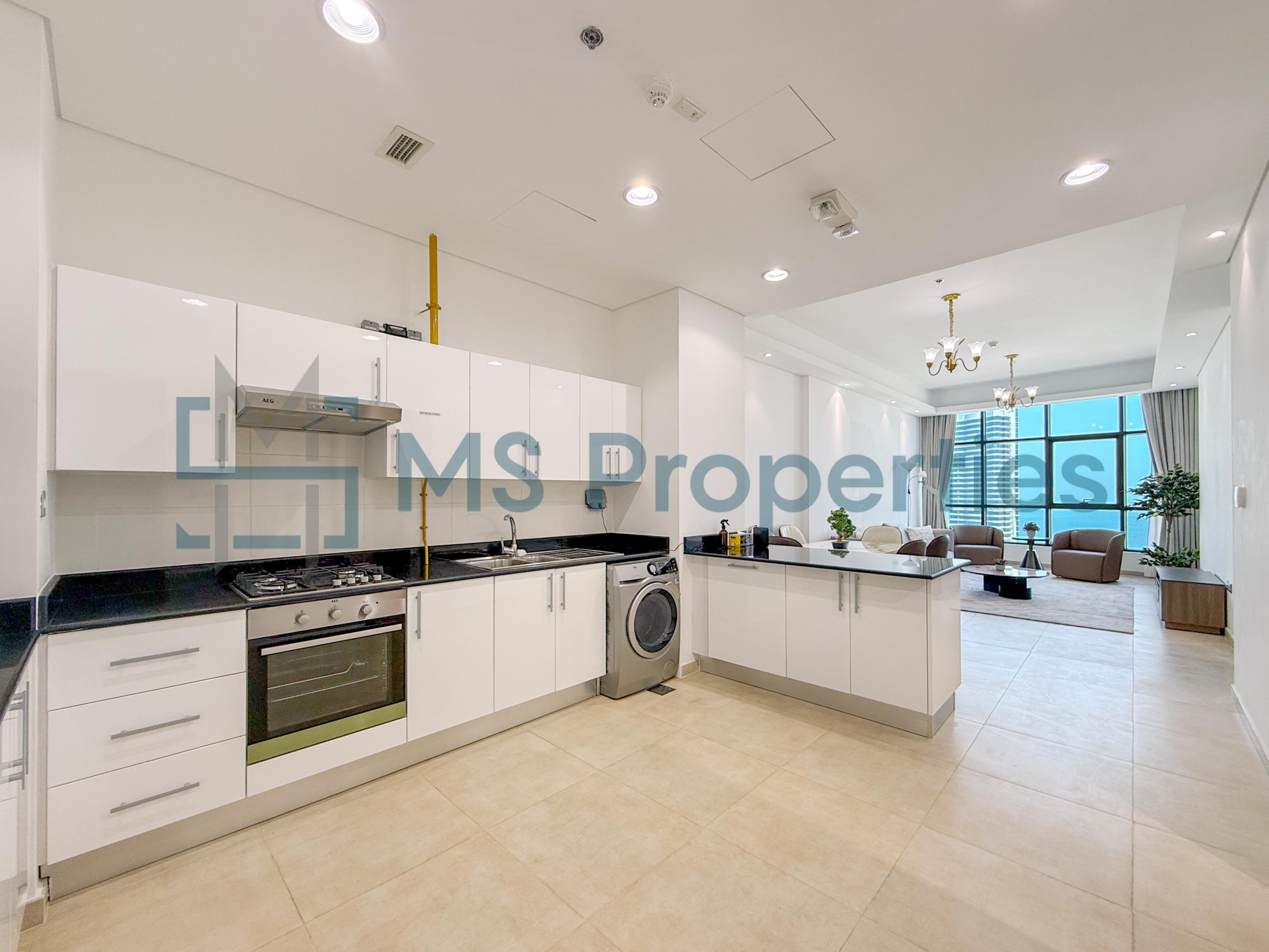 Modern 2BHK Furnished with Balcony Stunning City View