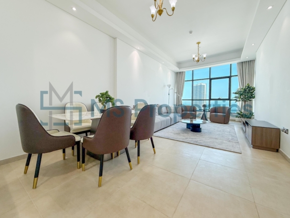 Modern 2BHK Furnished with Balcony Stunning City View