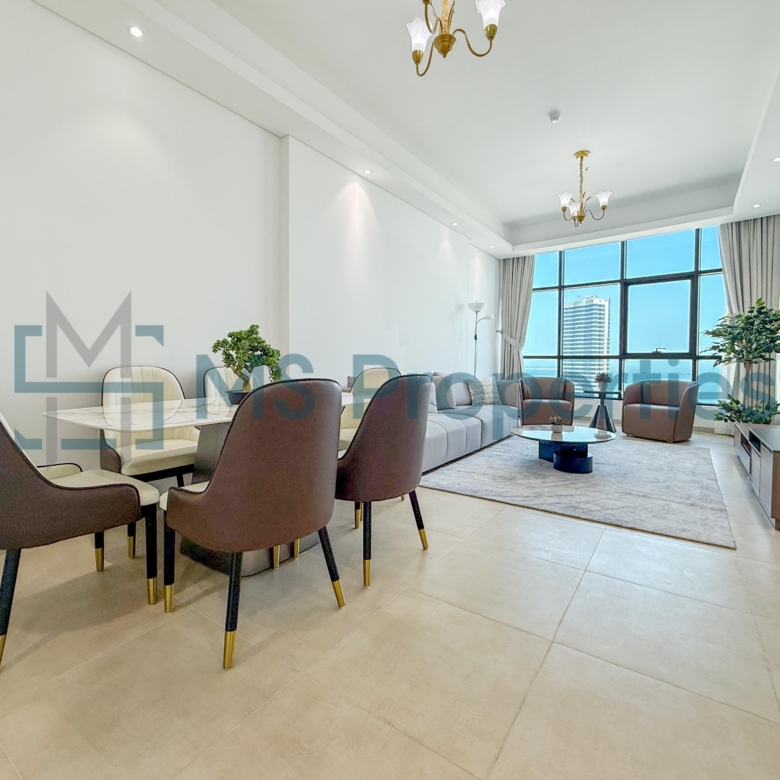 Modern 2BHK Furnished with Balcony Stunning City View
