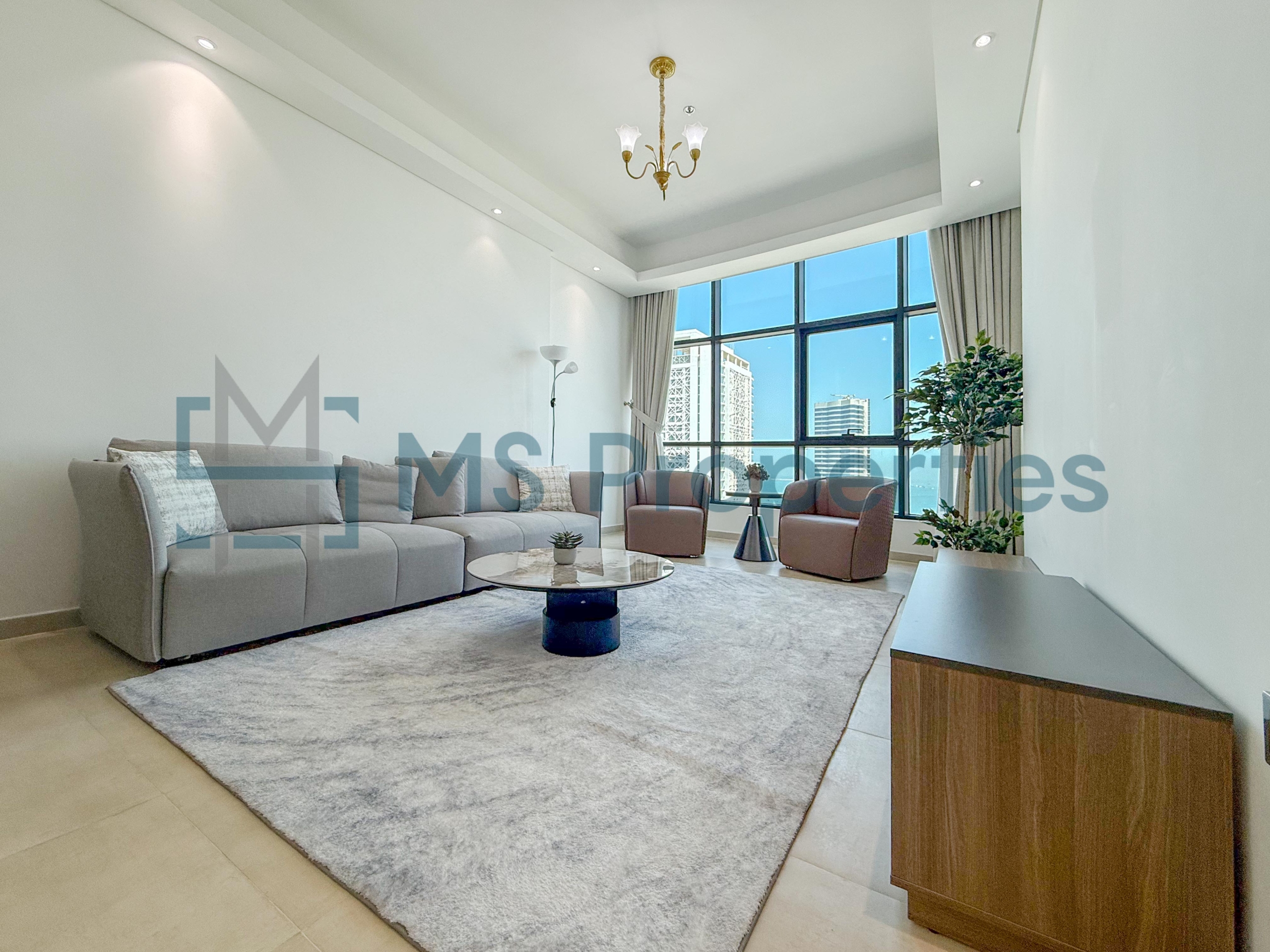 Modern 2BHK Furnished with Balcony Stunning City View