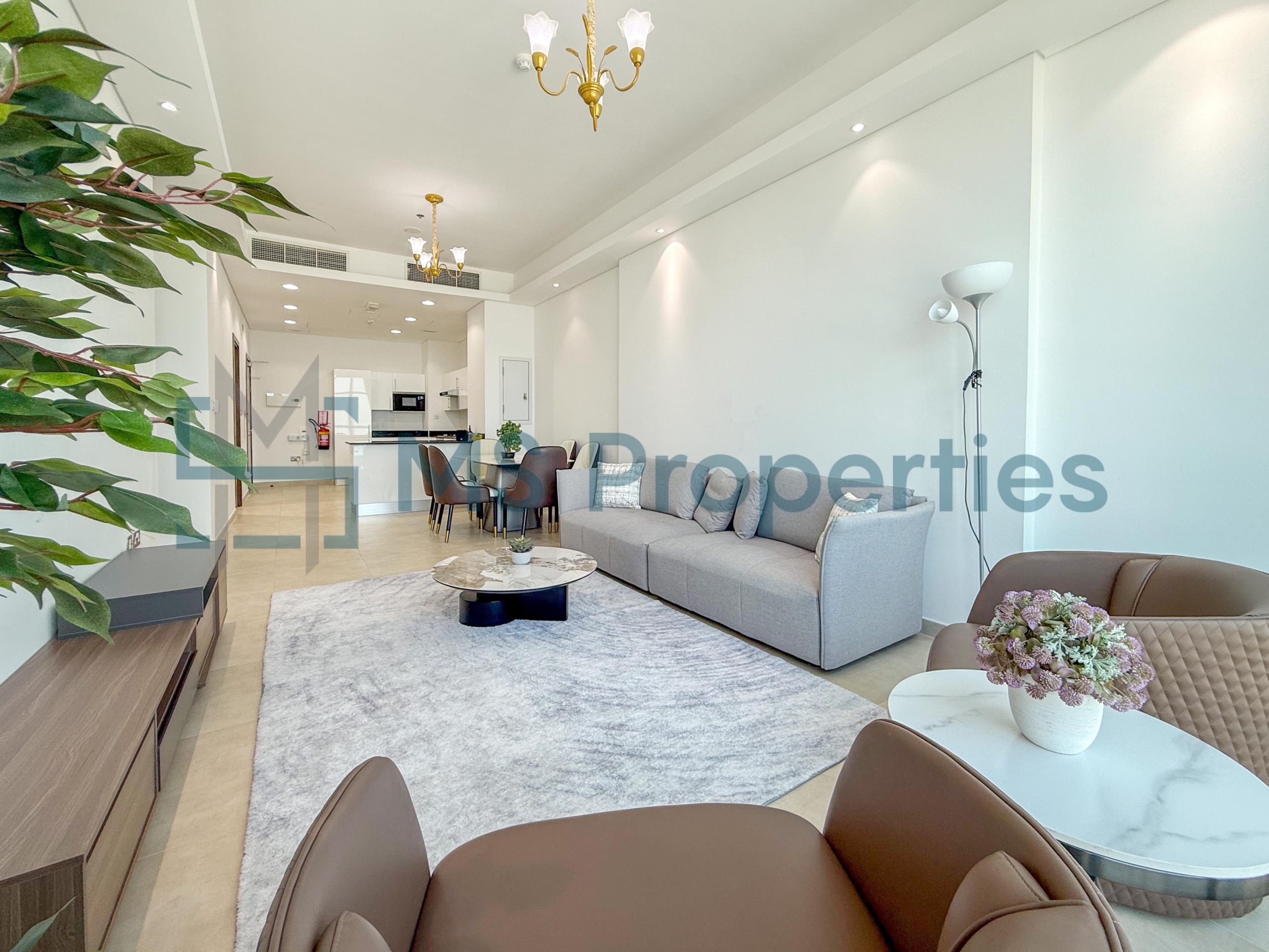 Modern 2BHK Furnished with Balcony Stunning City View