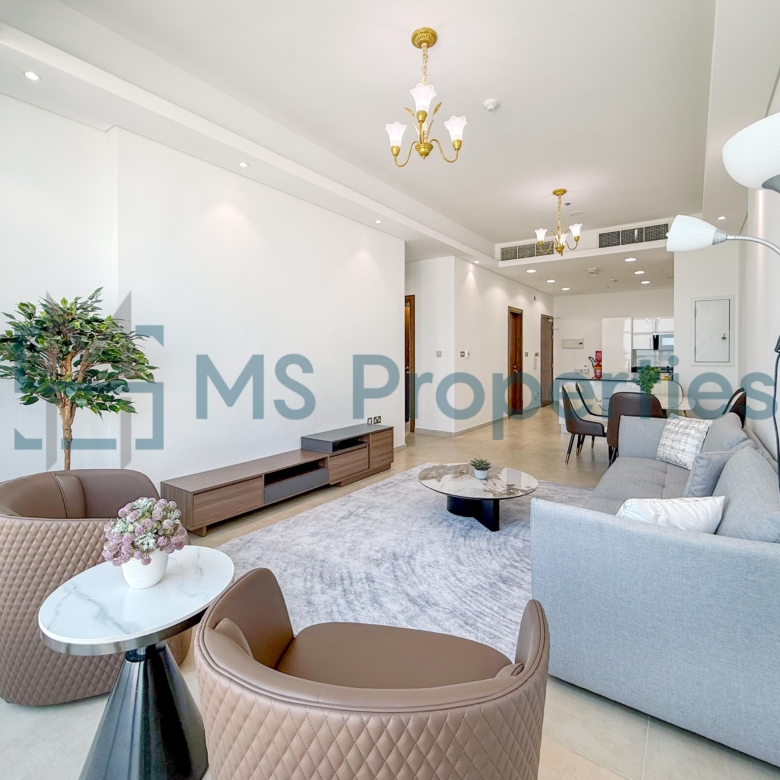 Modern 2BHK Furnished with Balcony Stunning City View