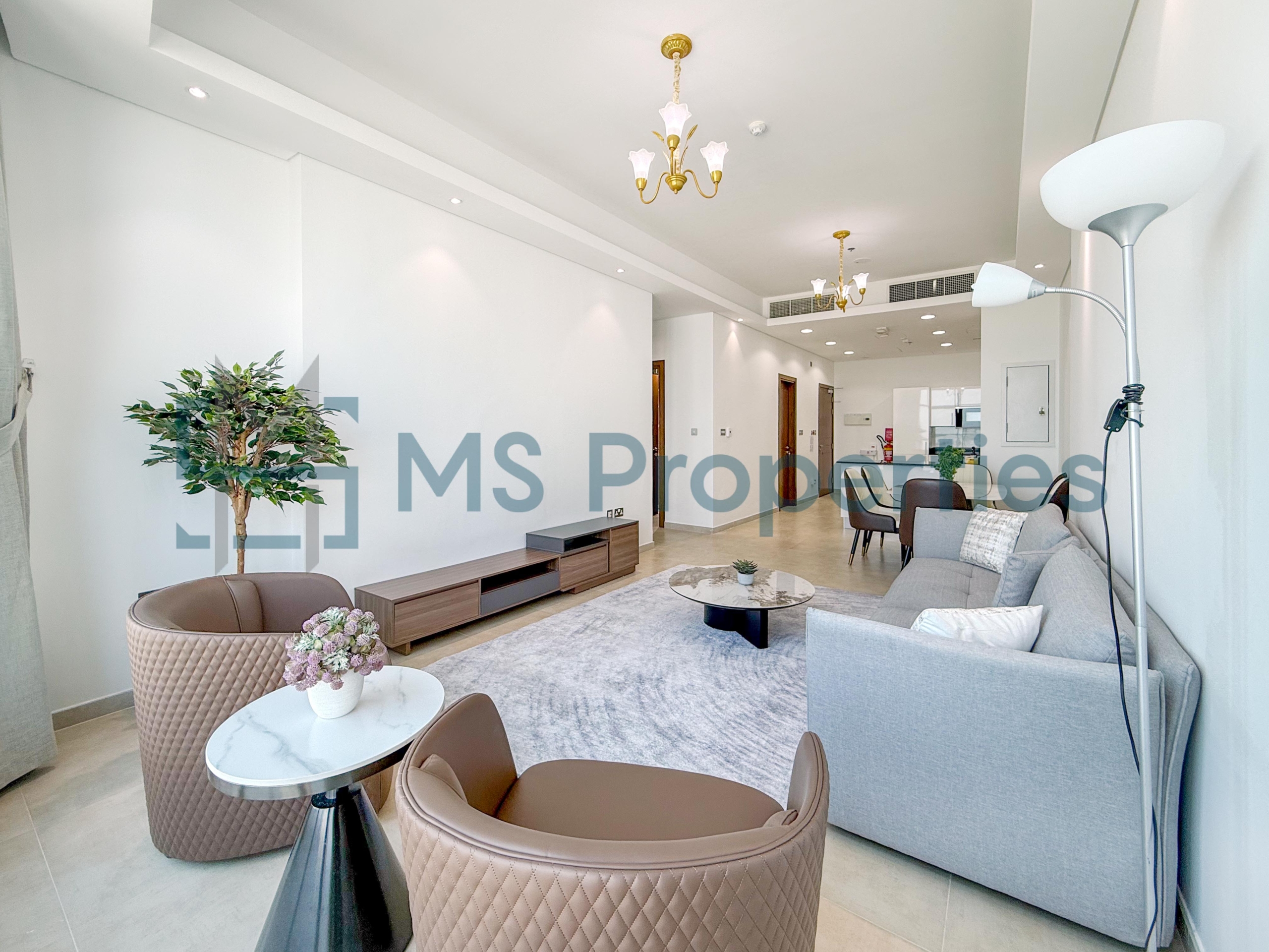 Modern 2BHK Furnished with Balcony Stunning City View