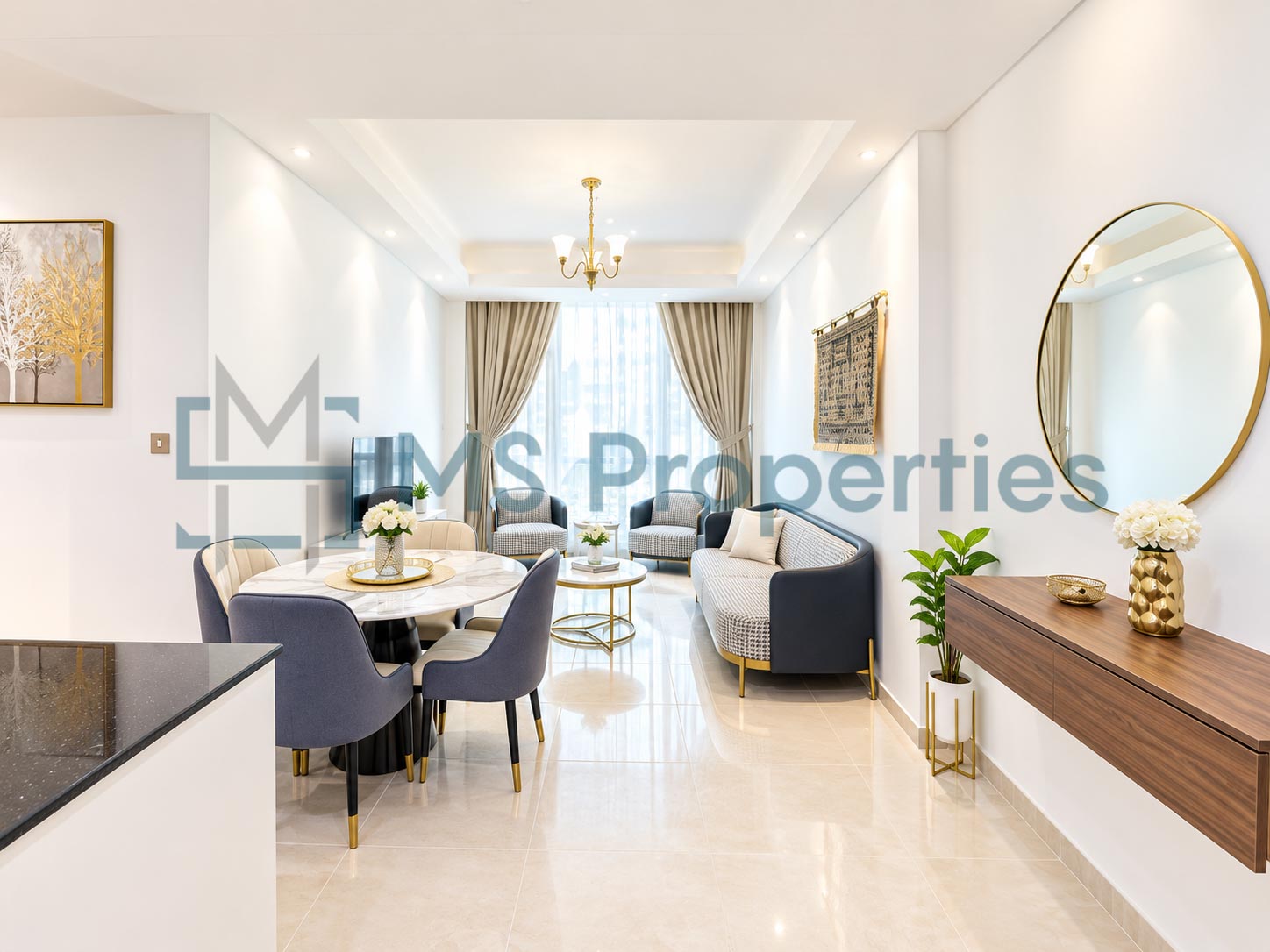 Modern 2 BDR Furnished with Balcony Beautiful View