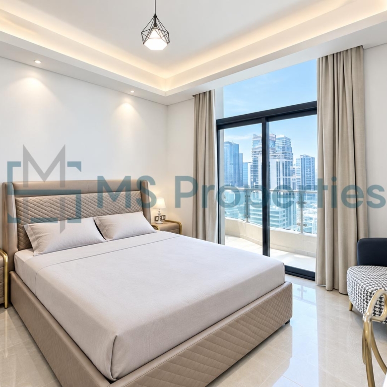 Modern 2 BDR Furnished with Balcony Beautiful View