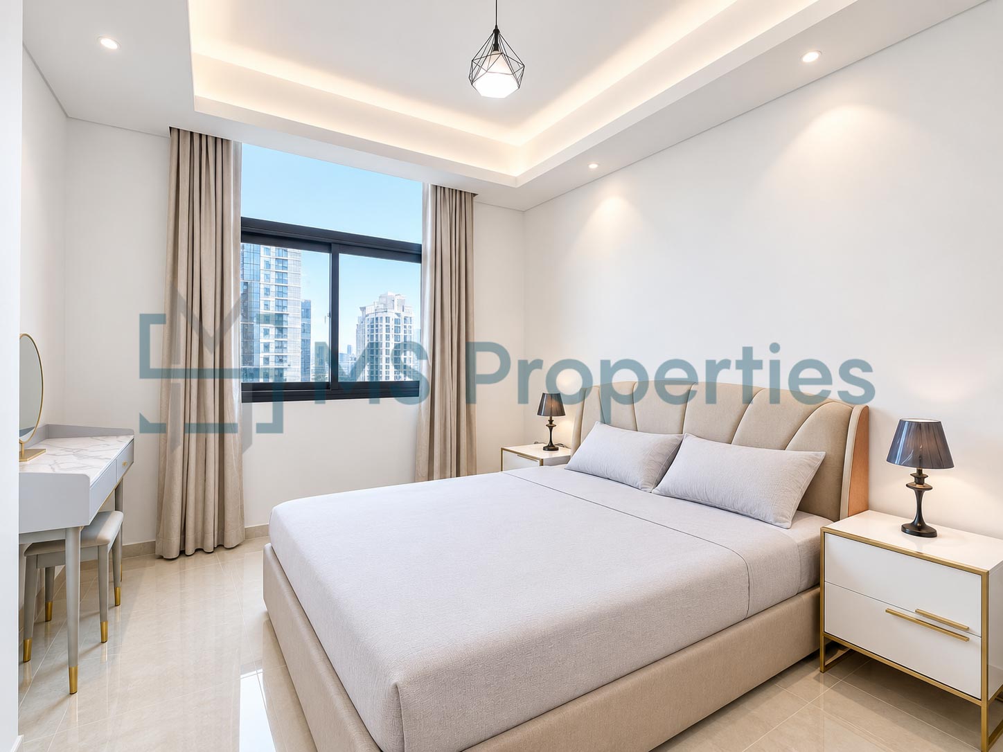 Modern 2 BDR Furnished with Balcony Beautiful View