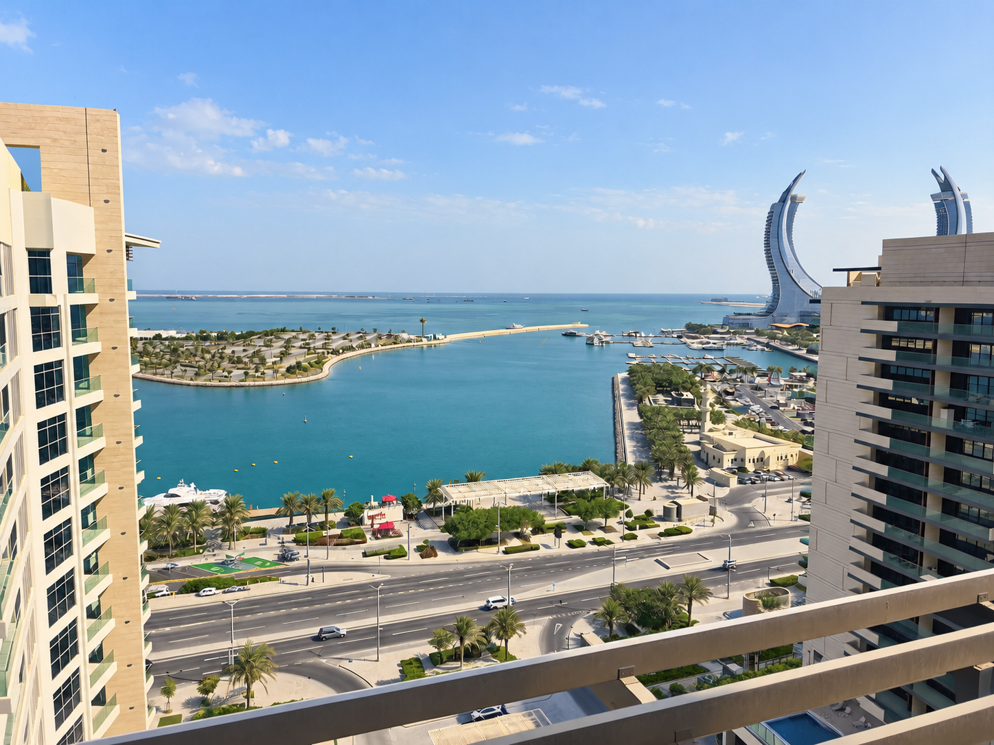 Beautiful Marina Sea View | 1 BHK Furnished with Balcony | Bills Included