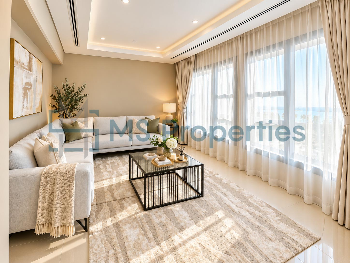 Luxury New Renovated 4 BHK + Maid Room Townhouse | Marina Front View