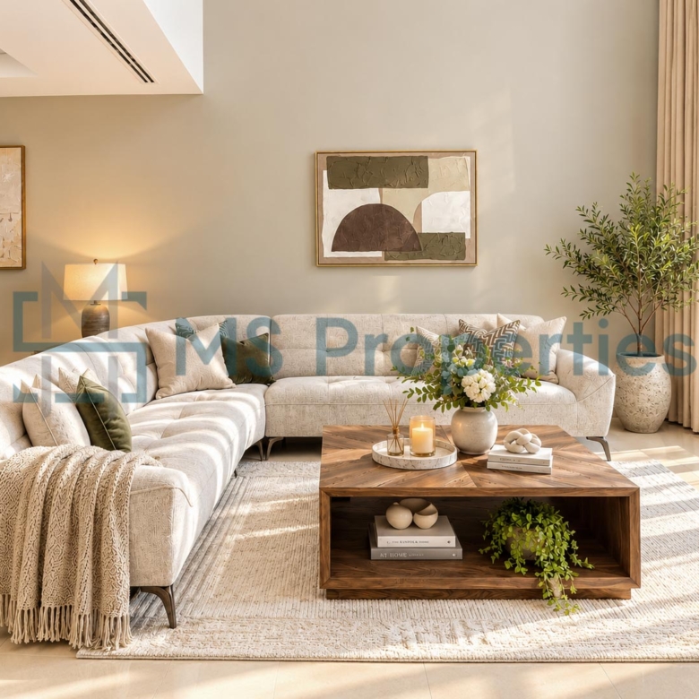 Luxury New Renovated 4 BHK + Maid Room Townhouse | Marina Front View