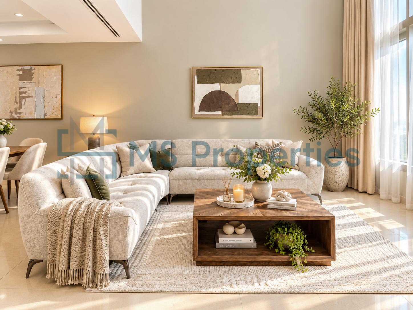 Luxury New Renovated 4 BHK + Maid Room Townhouse | Marina Front View