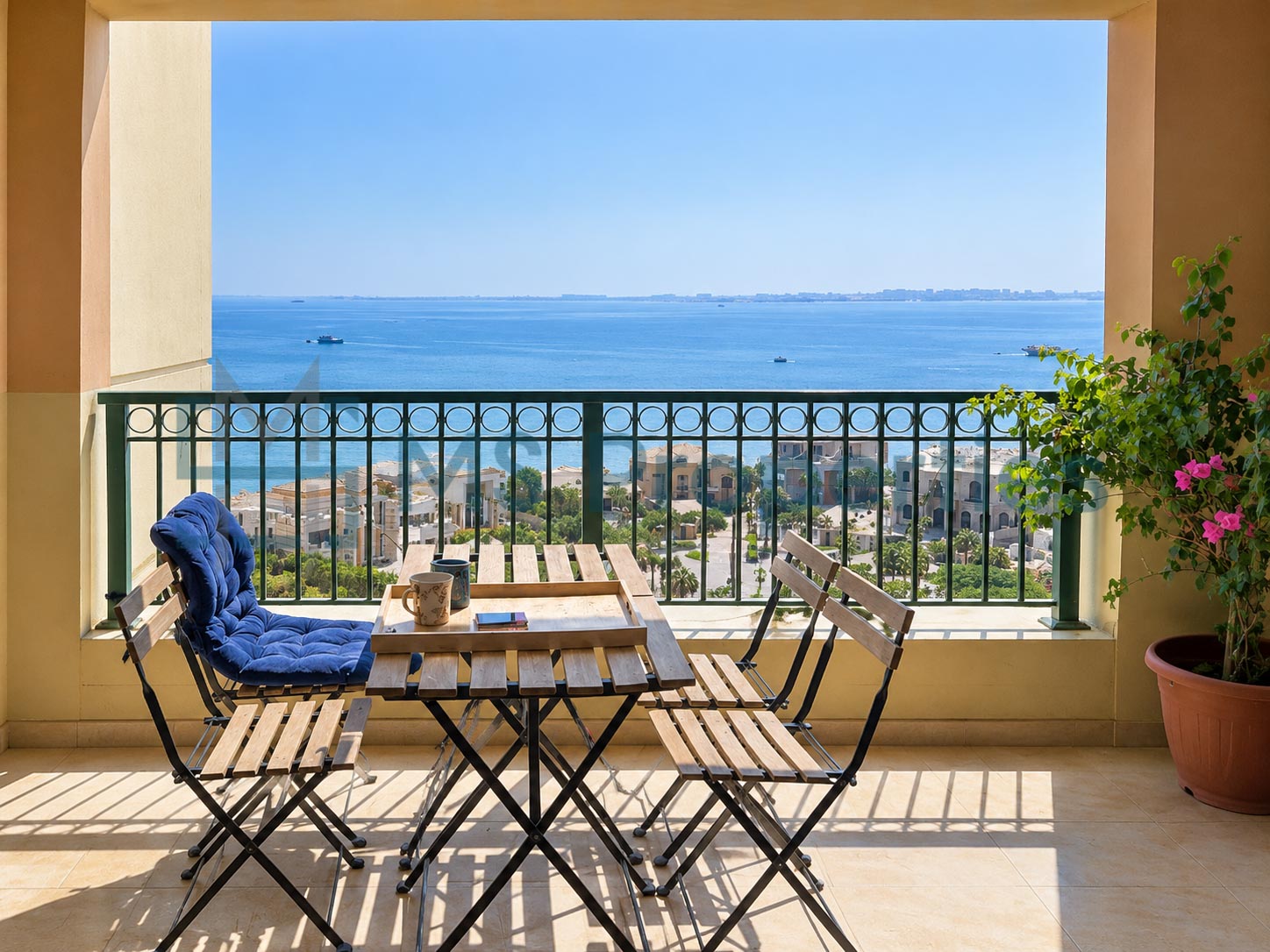 Bright & Elegant 2 BDR Furnished with Balcony Sea View
